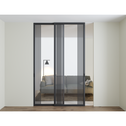 Скляні перегородки "Dooris Glass Sliding №9" (вартість одного полотна з системою)