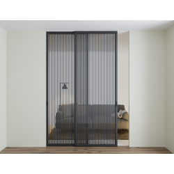 Скляні перегородки "Dooris Glass Sliding №11" (вартість одного полотна з системою)