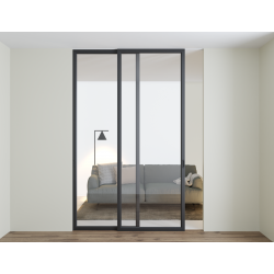 Скляні перегородки "Dooris Glass Sliding №1" (вартість одного полотна з системою)