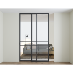 Скляні перегородки "Dooris Glass Sliding №2" (вартість одного полотна з системою)