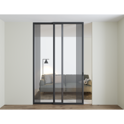 Скляні перегородки "Dooris Glass Sliding №8" (вартість одного полотна з системою)