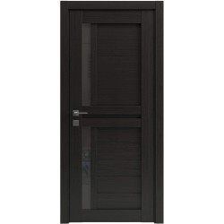 Міжкімнатні двері Rodos "Modern" Alfa (напівскло) BLK